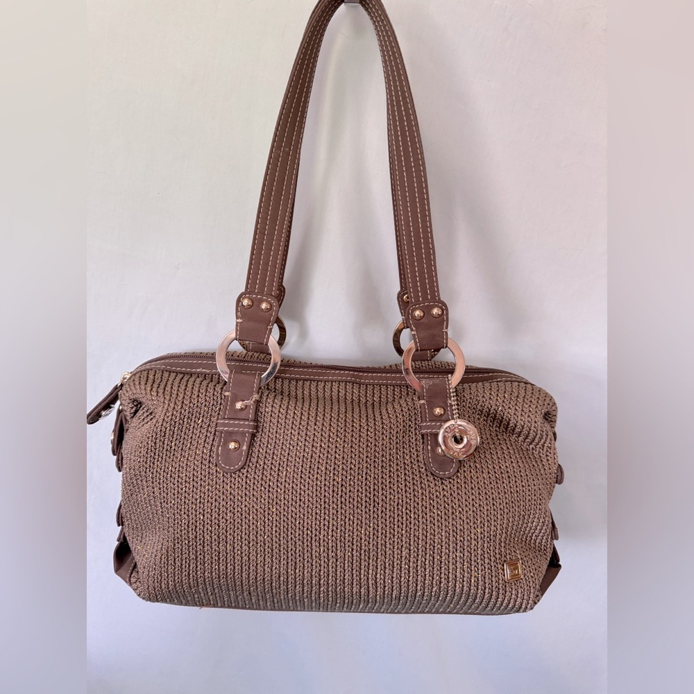 The Sak Brown Knit Shoulder Bag